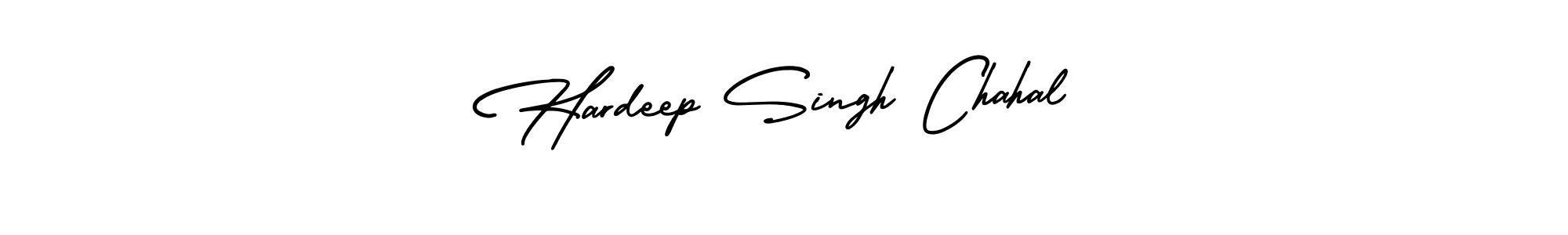 You should practise on your own different ways (AmerikaSignatureDemo-Regular) to write your name (Hardeep Singh Chahal) in signature. don't let someone else do it for you. Hardeep Singh Chahal signature style 3 images and pictures png