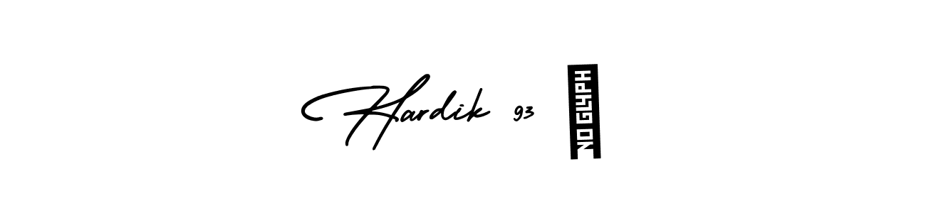 The best way (AmerikaSignatureDemo-Regular) to make a short signature is to pick only two or three words in your name. The name Hardik 93 ✨ include a total of six letters. For converting this name. Hardik 93 ✨ signature style 3 images and pictures png