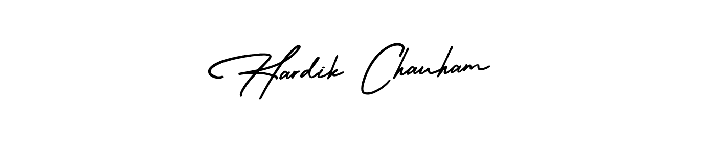 Make a beautiful signature design for name Hardik Chauham. Use this online signature maker to create a handwritten signature for free. Hardik Chauham signature style 3 images and pictures png