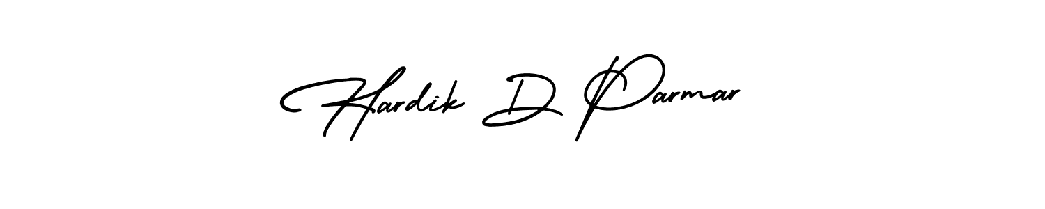 Hardik D Parmar stylish signature style. Best Handwritten Sign (AmerikaSignatureDemo-Regular) for my name. Handwritten Signature Collection Ideas for my name Hardik D Parmar. Hardik D Parmar signature style 3 images and pictures png