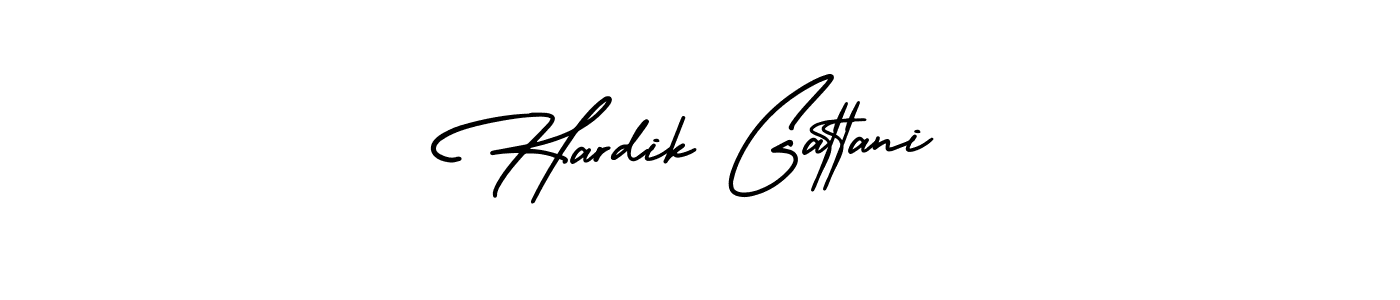 It looks lik you need a new signature style for name Hardik Gattani. Design unique handwritten (AmerikaSignatureDemo-Regular) signature with our free signature maker in just a few clicks. Hardik Gattani signature style 3 images and pictures png