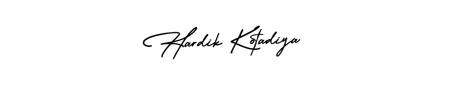 It looks lik you need a new signature style for name Hardik Kotadiya. Design unique handwritten (AmerikaSignatureDemo-Regular) signature with our free signature maker in just a few clicks. Hardik Kotadiya signature style 3 images and pictures png