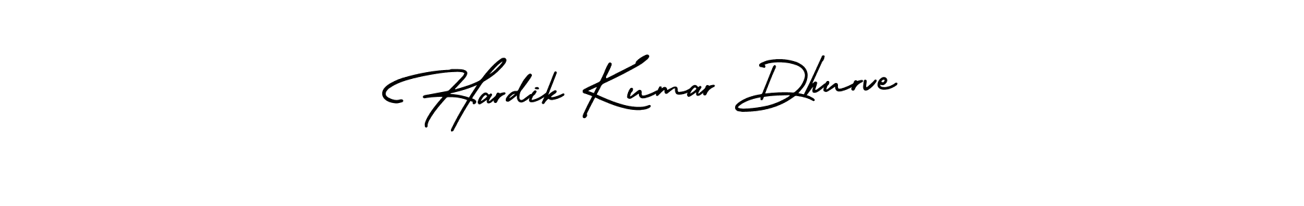 Use a signature maker to create a handwritten signature online. With this signature software, you can design (AmerikaSignatureDemo-Regular) your own signature for name Hardik Kumar Dhurve. Hardik Kumar Dhurve signature style 3 images and pictures png