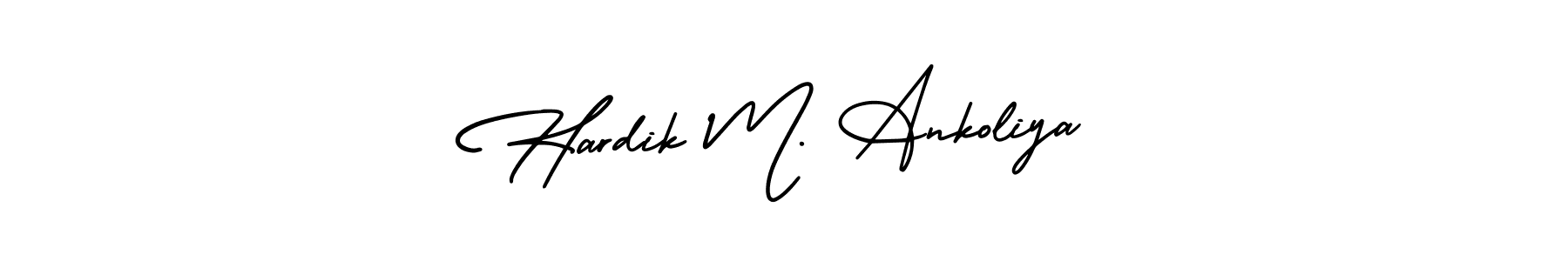 You can use this online signature creator to create a handwritten signature for the name Hardik M. Ankoliya. This is the best online autograph maker. Hardik M. Ankoliya signature style 3 images and pictures png