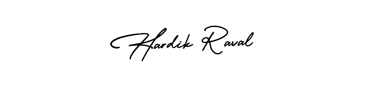 Create a beautiful signature design for name Hardik Raval. With this signature (AmerikaSignatureDemo-Regular) fonts, you can make a handwritten signature for free. Hardik Raval signature style 3 images and pictures png