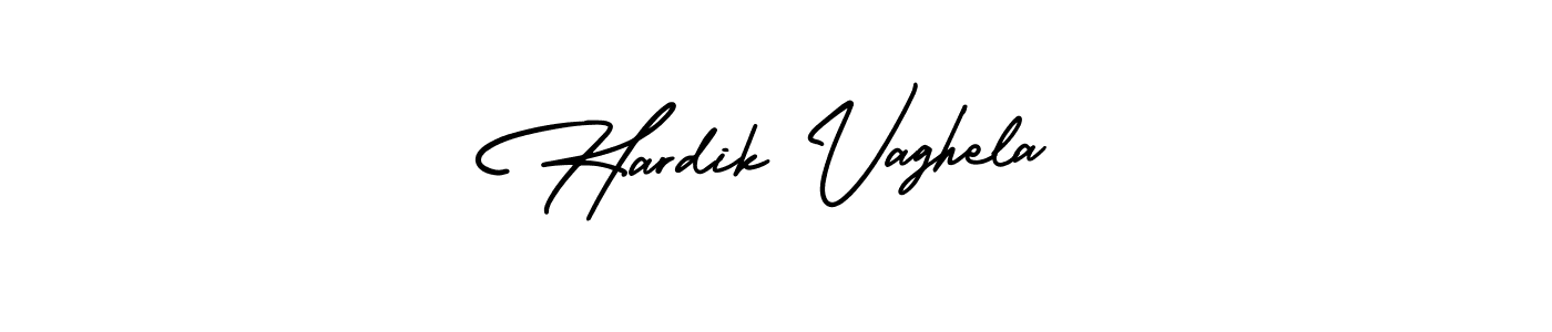 Make a beautiful signature design for name Hardik Vaghela. With this signature (AmerikaSignatureDemo-Regular) style, you can create a handwritten signature for free. Hardik Vaghela signature style 3 images and pictures png