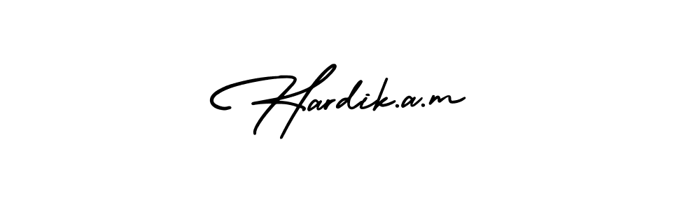 This is the best signature style for the Hardik.a.m name. Also you like these signature font (AmerikaSignatureDemo-Regular). Mix name signature. Hardik.a.m signature style 3 images and pictures png