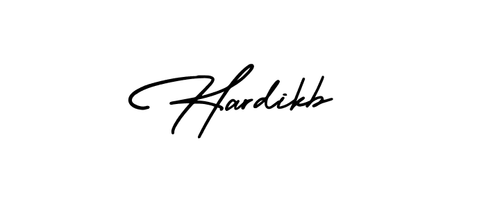 Design your own signature with our free online signature maker. With this signature software, you can create a handwritten (AmerikaSignatureDemo-Regular) signature for name Hardikb. Hardikb signature style 3 images and pictures png