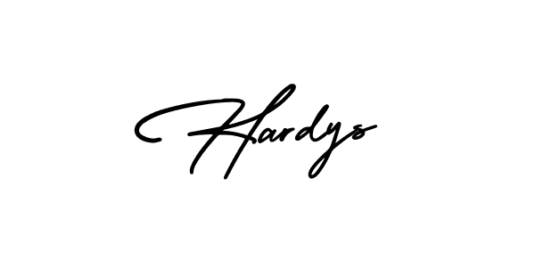 Make a beautiful signature design for name Hardys. With this signature (AmerikaSignatureDemo-Regular) style, you can create a handwritten signature for free. Hardys signature style 3 images and pictures png