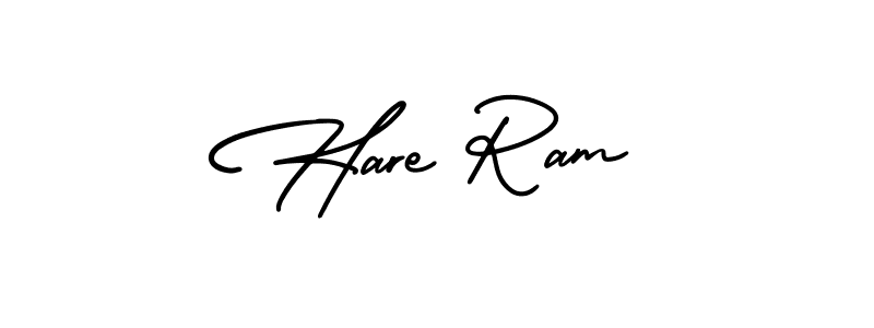 Create a beautiful signature design for name Hare Ram. With this signature (AmerikaSignatureDemo-Regular) fonts, you can make a handwritten signature for free. Hare Ram signature style 3 images and pictures png