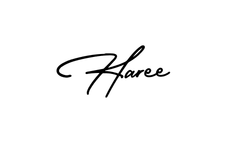 Design your own signature with our free online signature maker. With this signature software, you can create a handwritten (AmerikaSignatureDemo-Regular) signature for name Haree. Haree signature style 3 images and pictures png