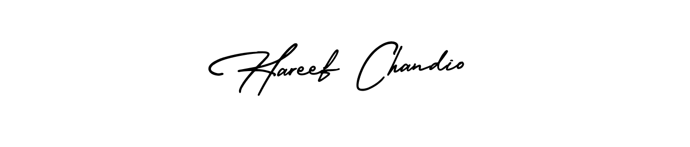 Make a beautiful signature design for name Hareef Chandio. With this signature (AmerikaSignatureDemo-Regular) style, you can create a handwritten signature for free. Hareef Chandio signature style 3 images and pictures png