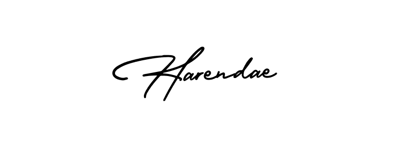 Create a beautiful signature design for name Harendae. With this signature (AmerikaSignatureDemo-Regular) fonts, you can make a handwritten signature for free. Harendae signature style 3 images and pictures png