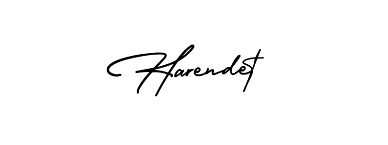 if you are searching for the best signature style for your name Harendet. so please give up your signature search. here we have designed multiple signature styles  using AmerikaSignatureDemo-Regular. Harendet signature style 3 images and pictures png