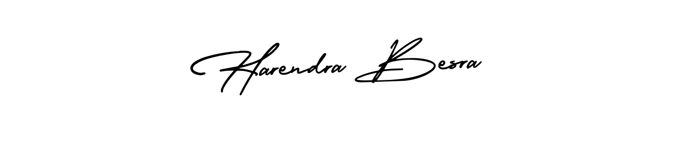 It looks lik you need a new signature style for name Harendra Besra. Design unique handwritten (AmerikaSignatureDemo-Regular) signature with our free signature maker in just a few clicks. Harendra Besra signature style 3 images and pictures png