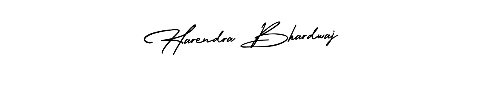 Use a signature maker to create a handwritten signature online. With this signature software, you can design (AmerikaSignatureDemo-Regular) your own signature for name Harendra Bhardwaj. Harendra Bhardwaj signature style 3 images and pictures png