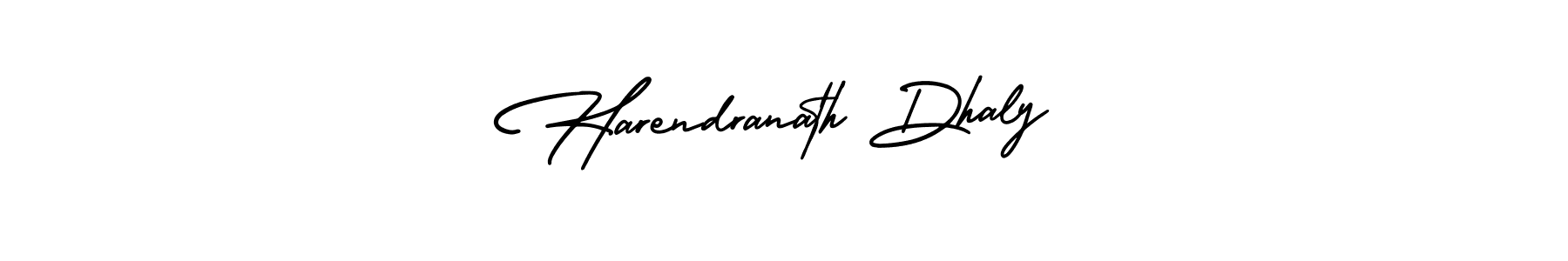 Make a short Harendranath Dhaly signature style. Manage your documents anywhere anytime using AmerikaSignatureDemo-Regular. Create and add eSignatures, submit forms, share and send files easily. Harendranath Dhaly signature style 3 images and pictures png
