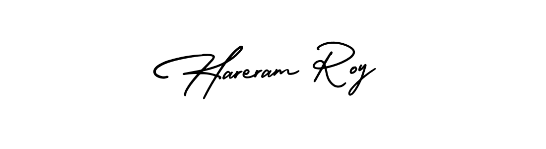 Hareram Roy stylish signature style. Best Handwritten Sign (AmerikaSignatureDemo-Regular) for my name. Handwritten Signature Collection Ideas for my name Hareram Roy. Hareram Roy signature style 3 images and pictures png