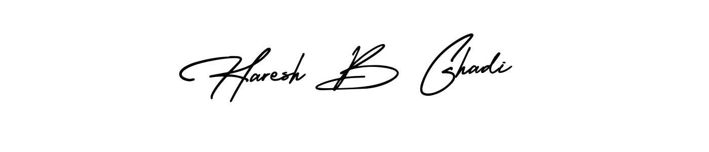 Also we have Haresh B Ghadi name is the best signature style. Create professional handwritten signature collection using AmerikaSignatureDemo-Regular autograph style. Haresh B Ghadi signature style 3 images and pictures png