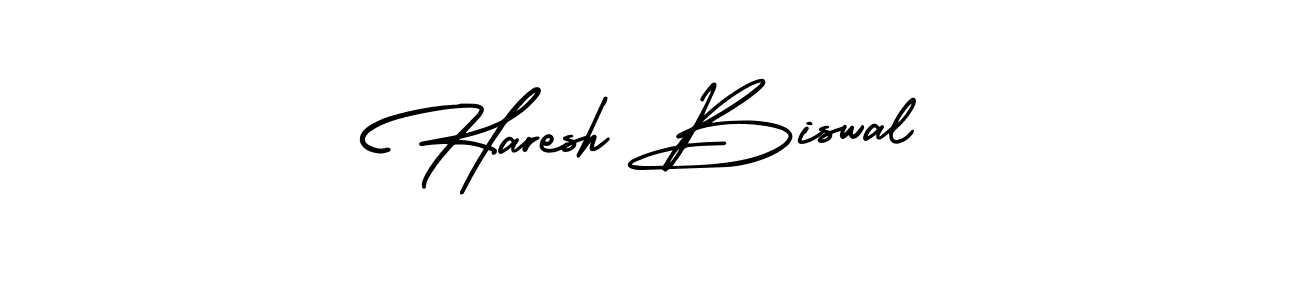 Create a beautiful signature design for name Haresh Biswal. With this signature (AmerikaSignatureDemo-Regular) fonts, you can make a handwritten signature for free. Haresh Biswal signature style 3 images and pictures png