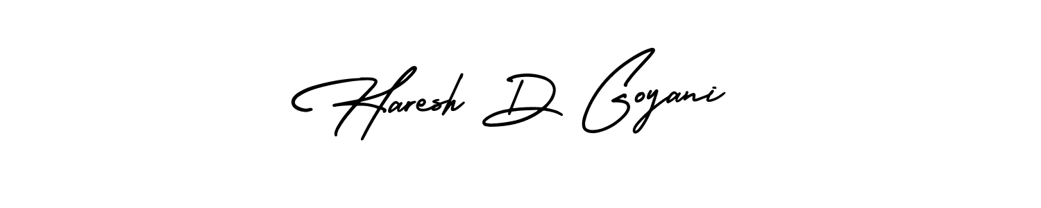 Also we have Haresh D Goyani name is the best signature style. Create professional handwritten signature collection using AmerikaSignatureDemo-Regular autograph style. Haresh D Goyani signature style 3 images and pictures png