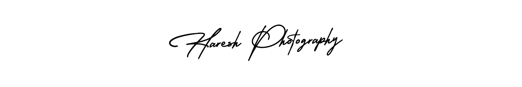 Make a beautiful signature design for name Haresh Photography. With this signature (AmerikaSignatureDemo-Regular) style, you can create a handwritten signature for free. Haresh Photography signature style 3 images and pictures png