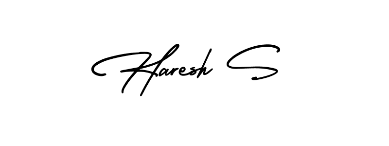 Similarly AmerikaSignatureDemo-Regular is the best handwritten signature design. Signature creator online .You can use it as an online autograph creator for name Haresh S. Haresh S signature style 3 images and pictures png