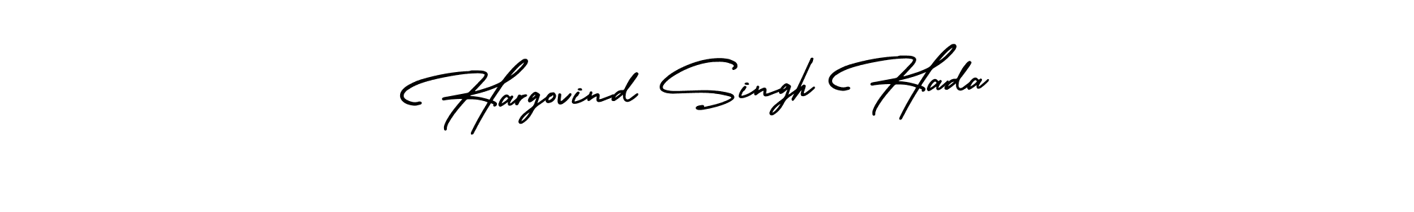 Design your own signature with our free online signature maker. With this signature software, you can create a handwritten (AmerikaSignatureDemo-Regular) signature for name Hargovind Singh Hada. Hargovind Singh Hada signature style 3 images and pictures png