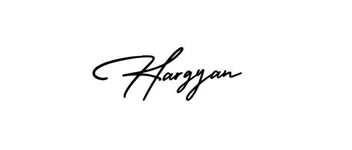 Design your own signature with our free online signature maker. With this signature software, you can create a handwritten (AmerikaSignatureDemo-Regular) signature for name Hargyan. Hargyan signature style 3 images and pictures png