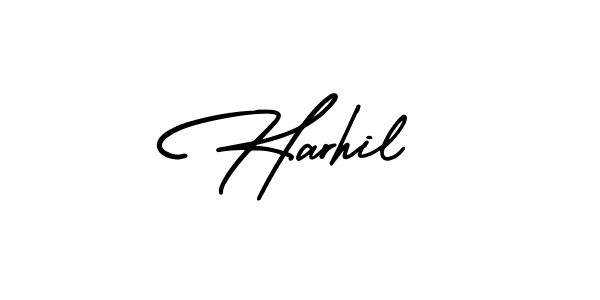 Also You can easily find your signature by using the search form. We will create Harhil name handwritten signature images for you free of cost using AmerikaSignatureDemo-Regular sign style. Harhil signature style 3 images and pictures png