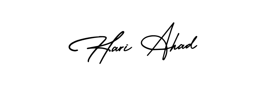 Hari Ahad stylish signature style. Best Handwritten Sign (AmerikaSignatureDemo-Regular) for my name. Handwritten Signature Collection Ideas for my name Hari Ahad. Hari Ahad signature style 3 images and pictures png