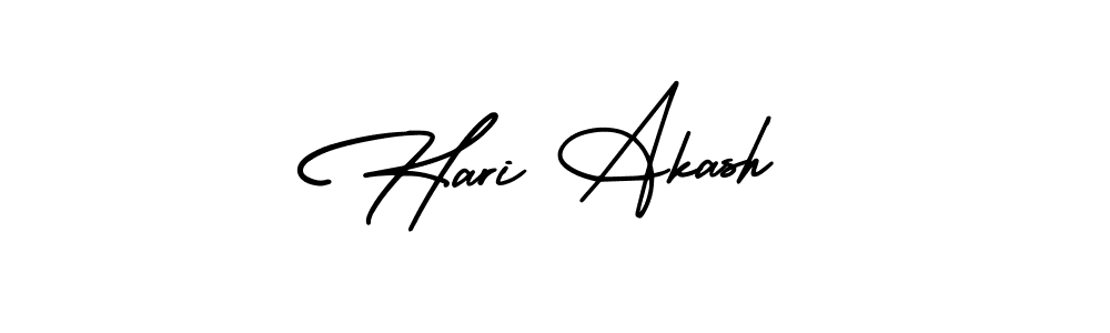 The best way (AmerikaSignatureDemo-Regular) to make a short signature is to pick only two or three words in your name. The name Hari Akash include a total of six letters. For converting this name. Hari Akash signature style 3 images and pictures png