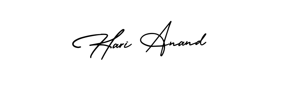 How to make Hari Anand name signature. Use AmerikaSignatureDemo-Regular style for creating short signs online. This is the latest handwritten sign. Hari Anand signature style 3 images and pictures png