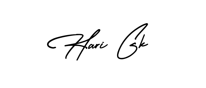 How to make Hari Gk signature? AmerikaSignatureDemo-Regular is a professional autograph style. Create handwritten signature for Hari Gk name. Hari Gk signature style 3 images and pictures png