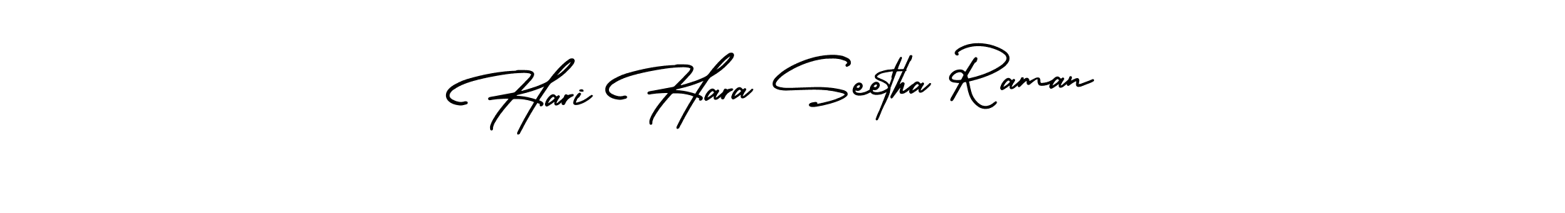 It looks lik you need a new signature style for name Hari Hara Seetha Raman. Design unique handwritten (AmerikaSignatureDemo-Regular) signature with our free signature maker in just a few clicks. Hari Hara Seetha Raman signature style 3 images and pictures png