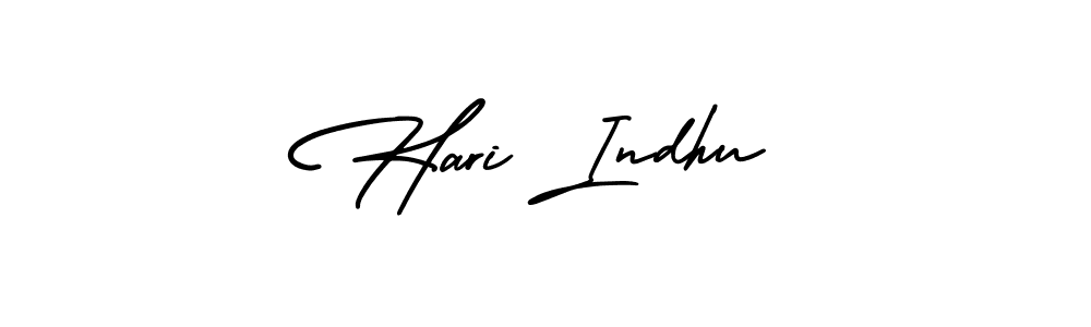 This is the best signature style for the Hari Indhu name. Also you like these signature font (AmerikaSignatureDemo-Regular). Mix name signature. Hari Indhu signature style 3 images and pictures png