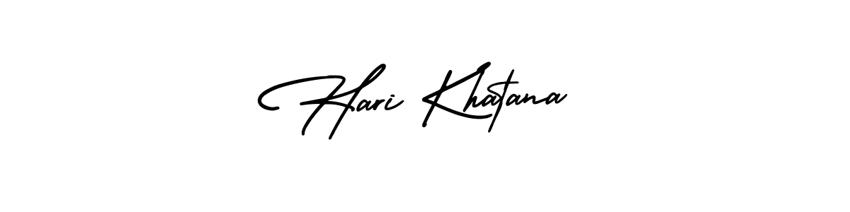 Make a short Hari Khatana signature style. Manage your documents anywhere anytime using AmerikaSignatureDemo-Regular. Create and add eSignatures, submit forms, share and send files easily. Hari Khatana signature style 3 images and pictures png