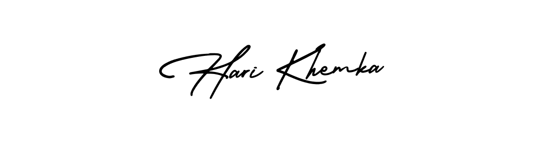 This is the best signature style for the Hari Khemka name. Also you like these signature font (AmerikaSignatureDemo-Regular). Mix name signature. Hari Khemka signature style 3 images and pictures png