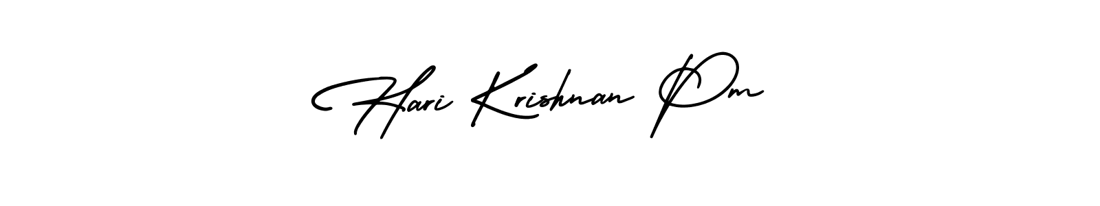 How to make Hari Krishnan Pm signature? AmerikaSignatureDemo-Regular is a professional autograph style. Create handwritten signature for Hari Krishnan Pm name. Hari Krishnan Pm signature style 3 images and pictures png