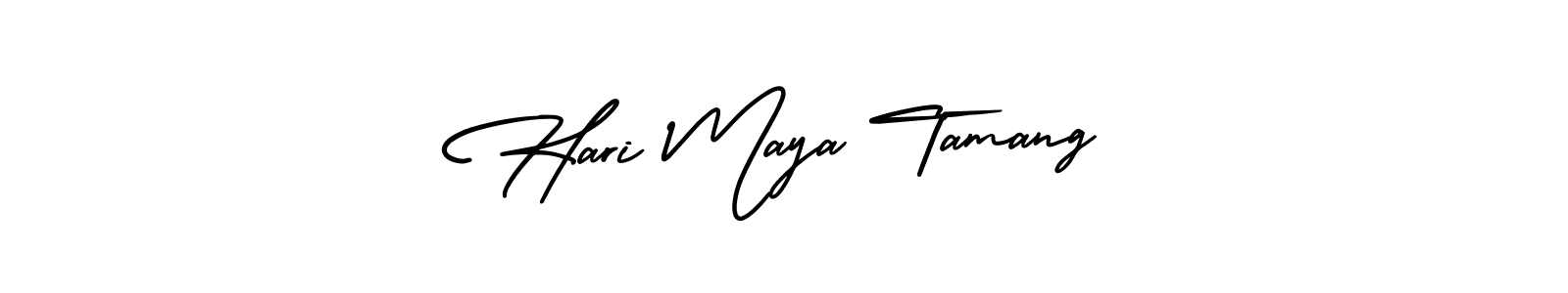 It looks lik you need a new signature style for name Hari Maya Tamang. Design unique handwritten (AmerikaSignatureDemo-Regular) signature with our free signature maker in just a few clicks. Hari Maya Tamang signature style 3 images and pictures png