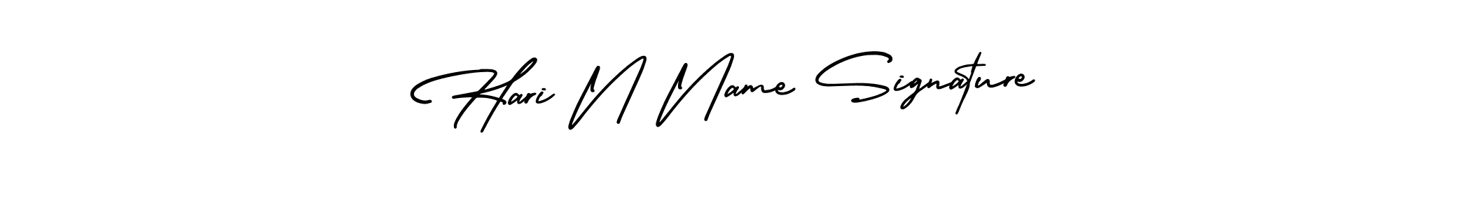 Hari N Name Signature stylish signature style. Best Handwritten Sign (AmerikaSignatureDemo-Regular) for my name. Handwritten Signature Collection Ideas for my name Hari N Name Signature. Hari N Name Signature signature style 3 images and pictures png