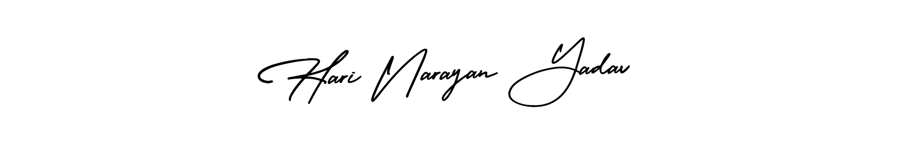 Make a beautiful signature design for name Hari Narayan Yadav. With this signature (AmerikaSignatureDemo-Regular) style, you can create a handwritten signature for free. Hari Narayan Yadav signature style 3 images and pictures png