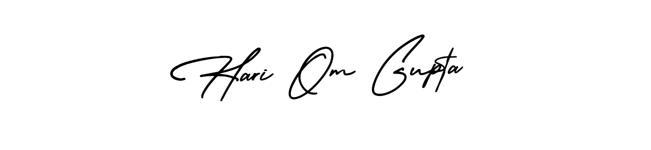 Similarly AmerikaSignatureDemo-Regular is the best handwritten signature design. Signature creator online .You can use it as an online autograph creator for name Hari Om Gupta. Hari Om Gupta signature style 3 images and pictures png