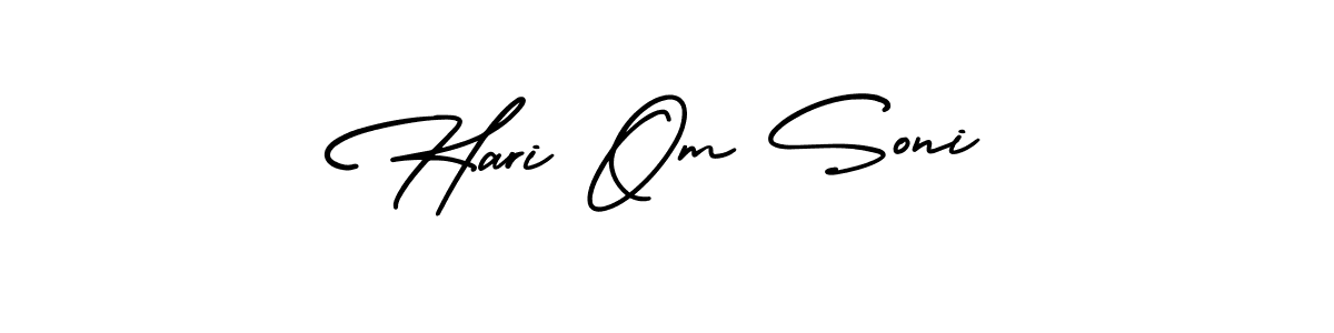 Create a beautiful signature design for name Hari Om Soni. With this signature (AmerikaSignatureDemo-Regular) fonts, you can make a handwritten signature for free. Hari Om Soni signature style 3 images and pictures png