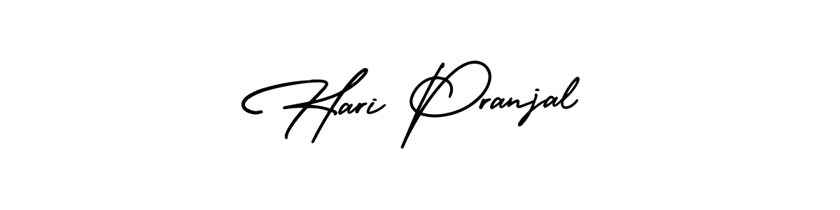Make a short Hari Pranjal signature style. Manage your documents anywhere anytime using AmerikaSignatureDemo-Regular. Create and add eSignatures, submit forms, share and send files easily. Hari Pranjal signature style 3 images and pictures png