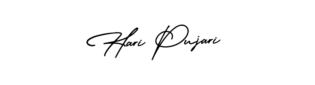Similarly AmerikaSignatureDemo-Regular is the best handwritten signature design. Signature creator online .You can use it as an online autograph creator for name Hari Pujari. Hari Pujari signature style 3 images and pictures png
