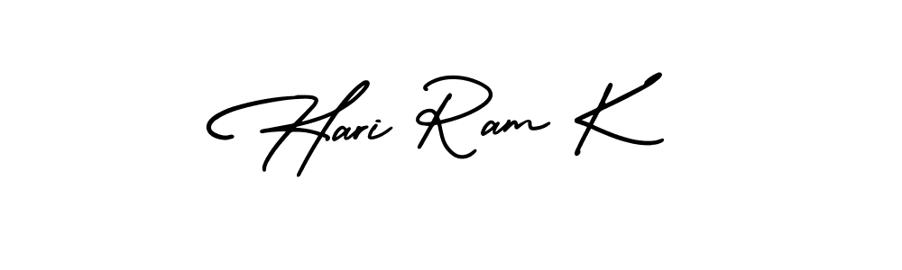 Hari Ram K stylish signature style. Best Handwritten Sign (AmerikaSignatureDemo-Regular) for my name. Handwritten Signature Collection Ideas for my name Hari Ram K. Hari Ram K signature style 3 images and pictures png