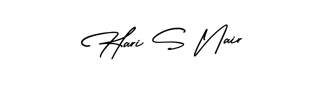 Design your own signature with our free online signature maker. With this signature software, you can create a handwritten (AmerikaSignatureDemo-Regular) signature for name Hari S Nair. Hari S Nair signature style 3 images and pictures png