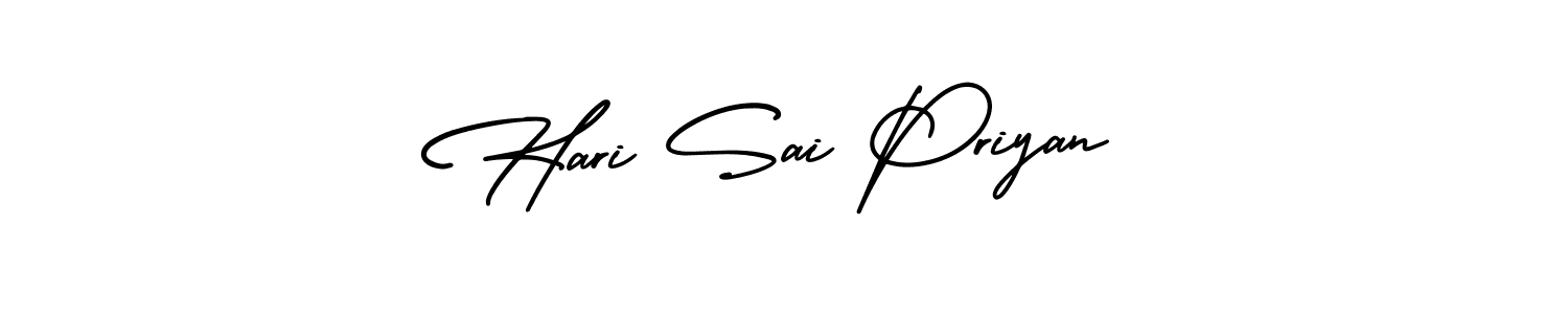 Hari Sai Priyan stylish signature style. Best Handwritten Sign (AmerikaSignatureDemo-Regular) for my name. Handwritten Signature Collection Ideas for my name Hari Sai Priyan. Hari Sai Priyan signature style 3 images and pictures png