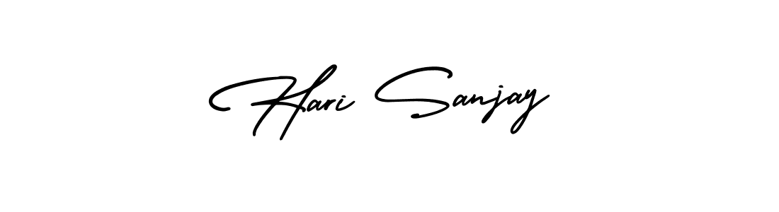 Make a beautiful signature design for name Hari Sanjay. With this signature (AmerikaSignatureDemo-Regular) style, you can create a handwritten signature for free. Hari Sanjay signature style 3 images and pictures png